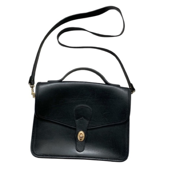 Michael Green Vintage 80’s Messenger Bag Black Shoulder Bag Unisex Y2K - Picture 1 of 15